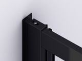 SANSWISS DIVERA BLACK D22S3 ATYP 40 - 90cm dvere do niky alebo do kombinácie / sprchový kút rohový, profil čierny matný