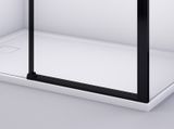 SANSWISS DIVERA BLACK D22S2B ATYP 100 - 180cm pravé dvere do niky alebo do kombinácie / sprchový kút rohový, profil čierny matný