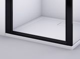 SANSWISS DIVERA BLACK D22T1 80cm dvere do niky alebo do kombinácie / sprchový kút rohový, profil čierny matný