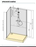 SANSWISS MODUL 1200 D20S3 90 + D20F1 90 VARIANTA 4 štvorcový sprchový box kompletný, profil chróm, sklo číre