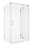 SANSWISS PUR PU13 ATYP výška 200 - 210cm, 0 - 160cm pravé dvere do niky alebo do kombinácie / sprchový kút rohový, chróm