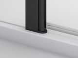 SANSWISS SOLINO BLACK SOLF13 120cm ľavé dvere do niky alebo do kombinácie / sprchový kút rohový, profil čierny matný