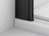 SANSWISS SOLINO BLACK SOLF1 120cm pravé dvere do niky alebo do kombinácie / sprchový kút rohový, profil čierny matný