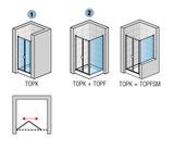 SANSWISS TOP-LINE TOPK ATYP 80 - 100cm dvere do niky alebo do kombinácie / sprchový kút rohový