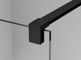 SANSWISS WALK-IN EASY BLACK STR4P 20 80cm pevná sprchová stena samostatná alebo do kombinácie, profil čierny, sklo parsol šedé, STR4P0800620