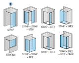 SANSWISS WALK-IN EASY STR4P 150cm pevná sprchová stena samostatná alebo do kombinácie, profil chróm, sklo číre, STR4P1505007