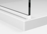 SANSWISS WALK-IN EASY WHITE STR4P 20 120cm pevná sprchová stena samostatná alebo do kombinácie, profil biely, sklo parsol šedé, STR4P1200920