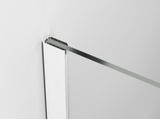 SANSWISS WALK-IN EASY WHITE STR4P 20 160cm pevná sprchová stena samostatná alebo do kombinácie, profil biely, sklo parsol šedé, STR4P1600920