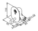SAPHO JUSTIME ventil podomietkový zmiešavací pre bidetové ventily, chróm, 1209-03