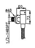 SAPHO JUSTIME ventil nástenný pre bidetové spršky, s hadicou, chróm, JS121