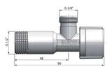 SAPHO ARCO A-80 ventil rohový 1/2&quot;x3/8&quot;, anticalc, 2 ks, chróm, NOV76MAC