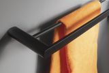 SAPHO FLORI držiak uterákov dvojitý 60cm, čierna matná, RF011/15