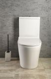SAPHO LUCREZIA WC kefa, keramika, biela matná / čierna, LC33