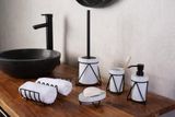 SAPHO MILA WC kefa, keramika, biela/čierna, 2163401