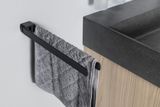 SAPHO PIRENEI WC držiak uterákov dvojitý otočný, čierna matná, PI2314