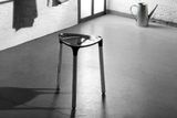 SAPHO YANNIS stolička kúpeľňová, oceľ/plast, čierna, 217214