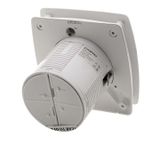 SAPHO LEX kúpeľňový ventilátor axiálny, 15W, potrubie 100mm, časovač, biela, LX102