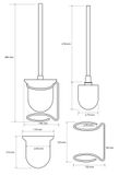 SAPHO X-ROUND E WC kefa stojaca, chróm, mliečne sklo, XR302