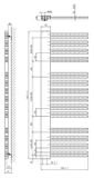 SAPHO ALTALENA 60 x 161cm 885W kúpeľňový radiátor, stredové pripojenie, biela, IR177