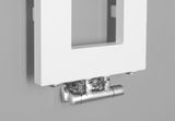 SAPHO BLOCK 28 x 133cm 353W kúpeľňový radiátor rovný, stredové pripojenie, biely matný, IR183