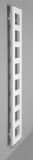 SAPHO BLOCK 28 x 175cm 461W kúpeľňový radiátor rovný, stredové pripojenie, biely matný, IR184