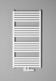 SAPHO GRUNT 50 x 105cm 465W kúpeľňový radiátor hranatý, stredové pripojenie, biela, 600.121.4