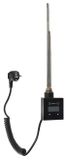 SAPHO KTX BLACK 300W elektrická vykurovacia tyč s termostatom s káblom, čierna matná, KTX-B-300