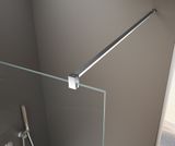 SAPHO SPITZA 80cm walk-in sprchový kút / sprchová stena samostatná, profil chróm, sklo číre, 750.080.1