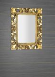 SAPHO SAMBLUNG 60 x 80cm zrkadlo vo vyrezávanom ráme, drevo masív, zlatá, IN121
