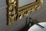 SAPHO SCULE 80 x 120cm zrkadlo vo vyrezávanom ráme, drevo masív, zlatá antique, IN316