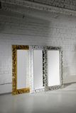 SAPHO SCULE 80 x 120cm zrkadlo vo vyrezávanom ráme, drevo masív, biela antique, IN324