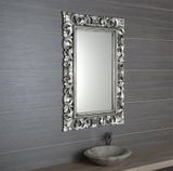SAPHO SCULE 80 x 120cm zrkadlo vo vyrezávanom ráme, drevo masív, strieborná antique, IN308