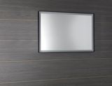 SAPHO SORT LED 100 x 70cm zrkadlo v úzkom čiernom ráme s podsvietením, ST100