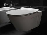 SAPHO NORM WC sedadlo SLIM soft close, duroplast, biele, MS86CSN11