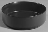 SAPHO INFINITY ROUND Ø36cm umývadlo na dosku okrúhle, bez prepadu, keramické, čierna matná, 10NF65036B