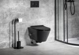 SAPHO AVVA 53cm RIMLESS WC závesné, s integrovanou batériou a bidetovou sprškou, čierne matné, 100315-110