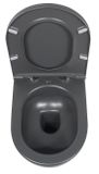 SAPHO INFINITY 53cm RIMLESS WC závesné, antracit, 10NF02001-2C