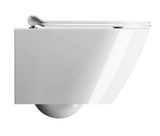 SAPHO KUBE X 50cm WC závesné SWIRLFLUSH, biele, 941611
