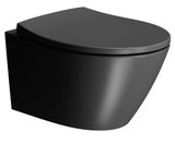 SAPHO MODO WC sedadlo soft close, duroplast, čierna matná, MS98C26