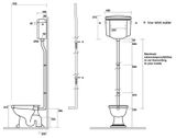SAPHO RETRO WC nádržka horná, 108001