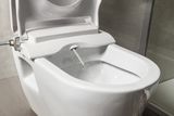 SAPHO CLEAN STAR WC sedadlo s integrovaným bidetom, D tvar, soft close, LB402