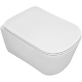 SAPHO TRIBECA WC sedadlo SLIM soft close, duroplast, biele, 519101