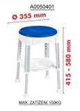 SAPHO stolička kúpeľňová otočná s nastaviteľnou výškou, A0050401