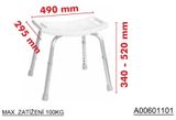 SAPHO stolička kúpeľňová s nastaviteľnou výškou, A00601101