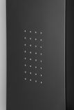 SAPHO JACOB hydromasážny sprchový panel hliníkový s pákovou batériou, čierny, WN683