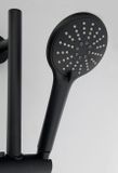 SAPHO sprchová súprava s posuvným držiakom na tyči 70cm, čierna matná, SC515