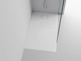 SAPHO ACORA 120 x 80cm obdĺžniková sprchová vanička, liaty mramor, štruktúra kameňa, biela, AC004