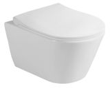 SAPHO AVVA 53cm RIMLESS WC závesné s bidetovou sprškou, biele, 100312