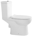 SAPHO KAIRO 66,5cm WC kombi komplet so splachovaním, zadný odpad, biele, PC105