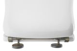 SAPHO RETRO WC sedadlo, polyester, biele/bronz, 109301